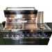 10 Ft Modular BBQ Island Black Stainless Steel with Grill Refrigerator Sink Propane Natural Gas