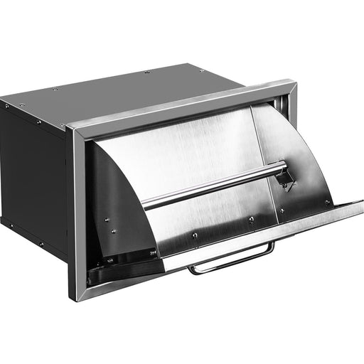 16 x 10 x 10 Inch Outdoor Kitchen Paper Towel Drawer Stainless Steel Flush Mount
