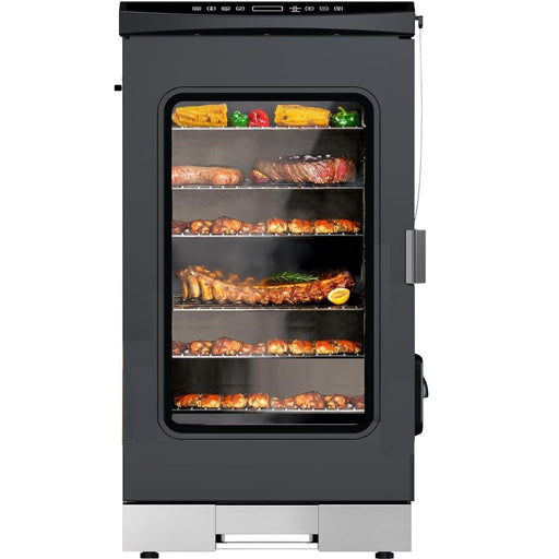 30 Inch Electric Smoker with Meat Probe Side Chip Loader 725 Sq In Cooking Area