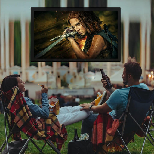 55 Inch Outdoor Smart TV 4K Waterproof Full Sun 2000 Nits with Bluetooth WiFi Voice Control