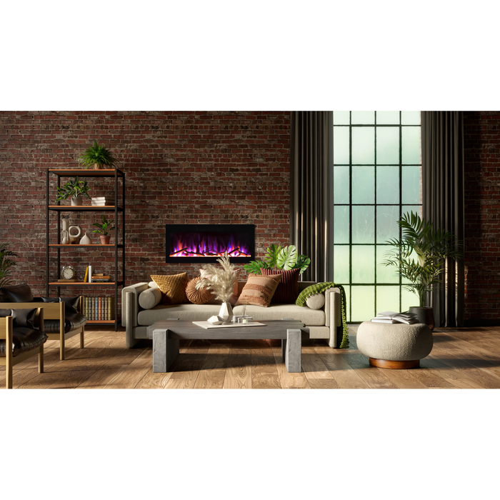 Amantii Fire & Ice Evolution Linear Electric Fireplace