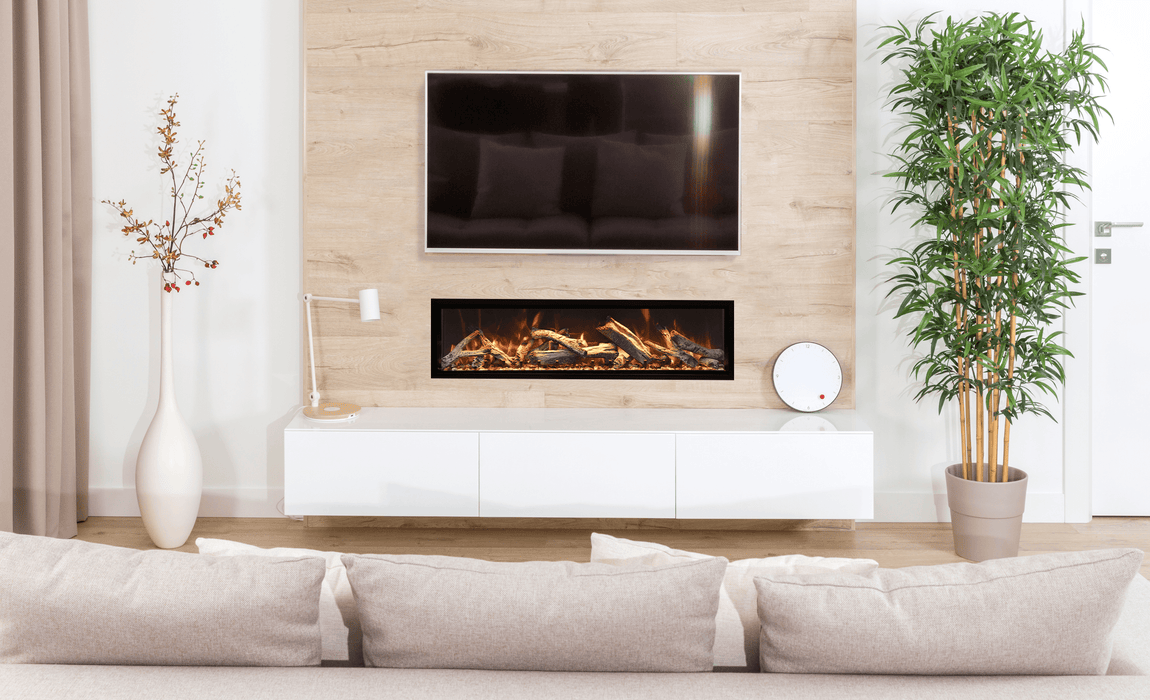 Amantii Symmetry Bespoke Extra Tall Built-In Electric Fireplace
