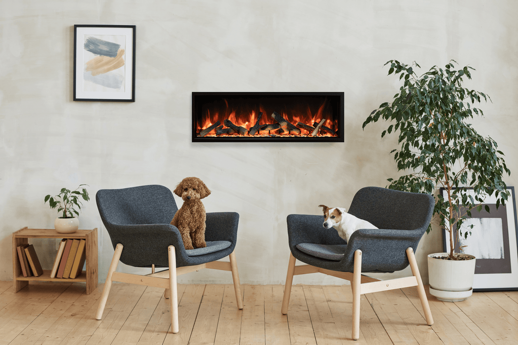 Amantii Symmetry Bespoke Extra Tall Built-In Electric Fireplace