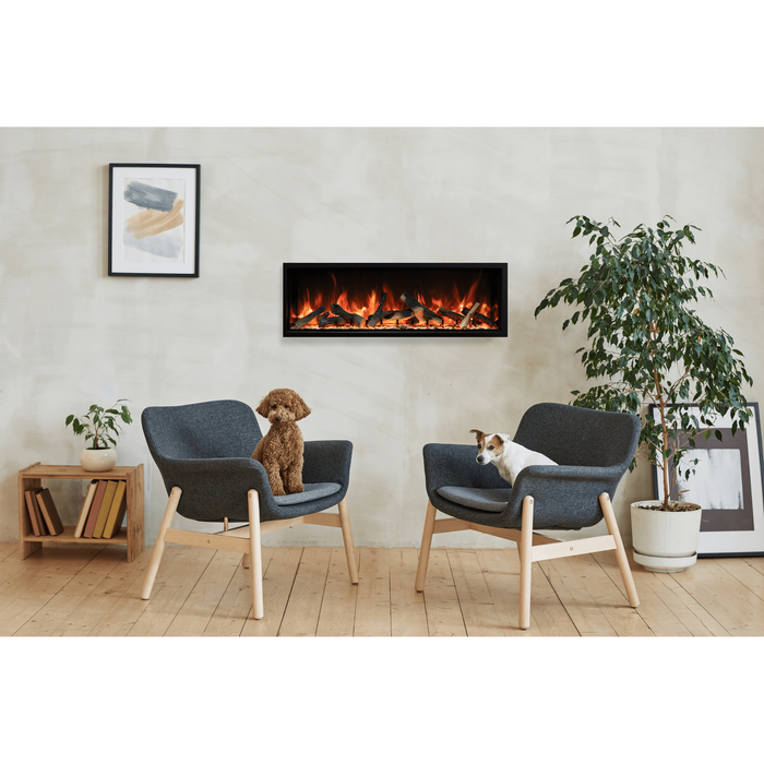 Amantii Symmetry Bespoke Extra Tall Built-In Electric Fireplace