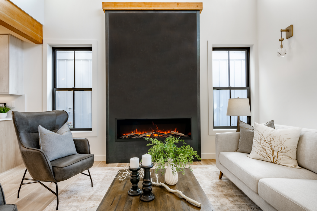 Amantii Symmetry Bespoke Extra Tall Built-In Electric Fireplace