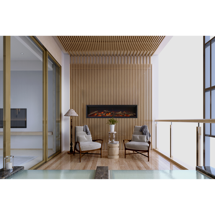 Amantii Symmetry Lumina 60" Linear Electric Fireplace SYM-60-LUMINA