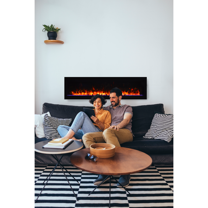 Amantii Symmetry Lumina 60" Linear Electric Fireplace SYM-60-LUMINA