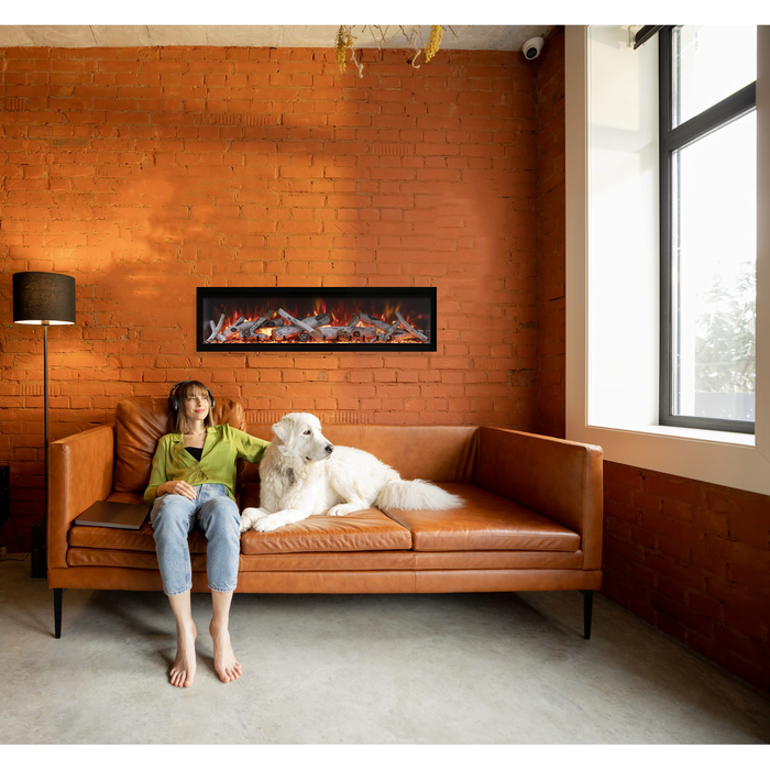 Amantii Symmetry Smart Extra Tall Built-In Electric Fireplace