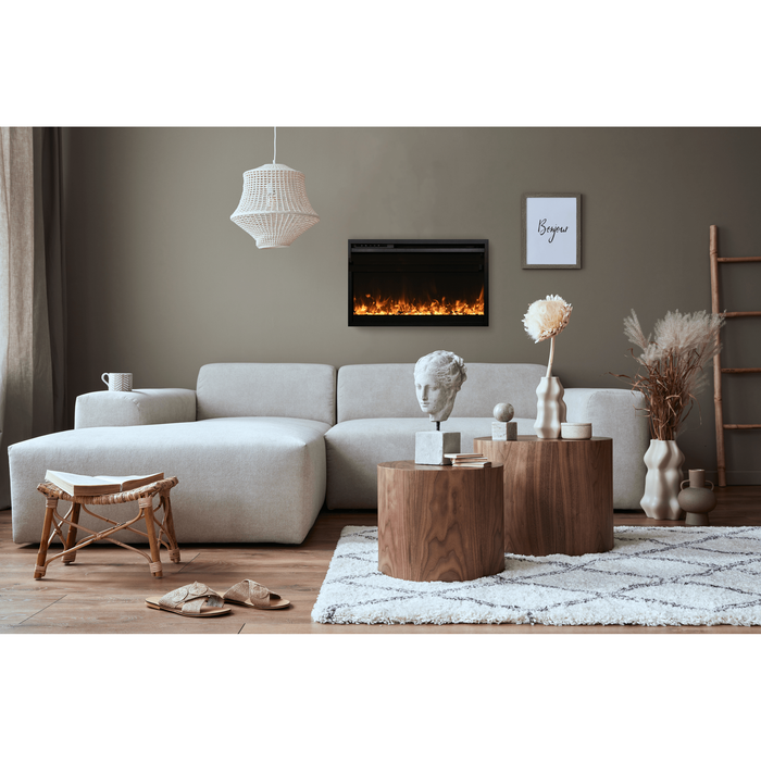 Amantii Traditional Extra Slim Built-In Electric Fireplace