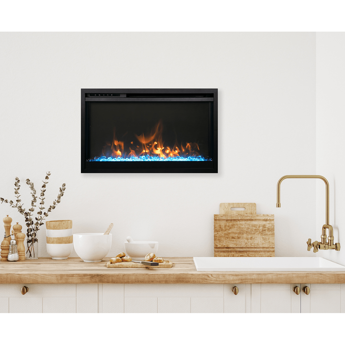 Amantii Traditional Extra Slim Built-In Electric Fireplace