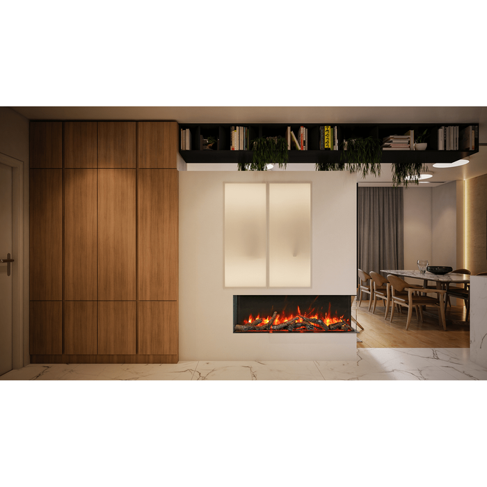 Amantii Tru-View Slim Smart 3-Sided Built-In Electric Fireplace