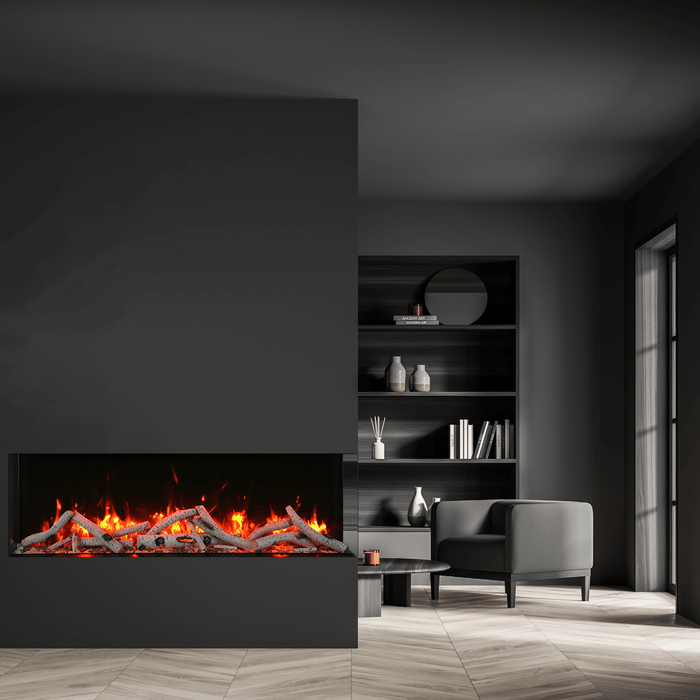 Amantii Tru-View Slim Smart 3-Sided Built-In Electric Fireplace