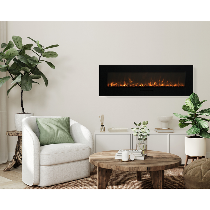 Amantii Wall Mount/Flush Mount Linear Electric Fireplace