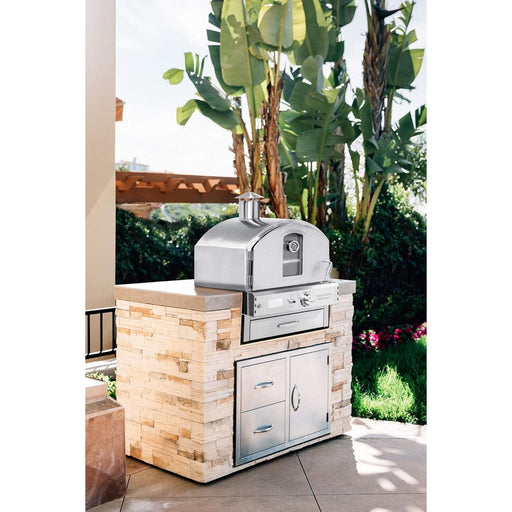 Built In Outdoor Pizza Oven Natural Gas Stainless Steel