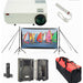 Outdoor Movie Theater System 9 Ft Screen with 1080p HD Projector Sound System