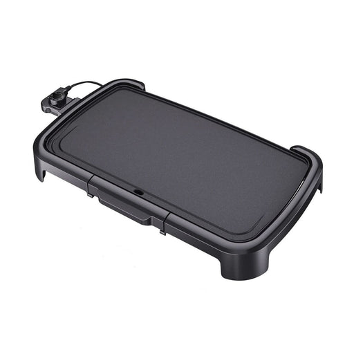 XL Electric Griddle 10 x 20 Inch Nonstick Flat Top with Removable Temperature Control Slide Out Drip Tray
